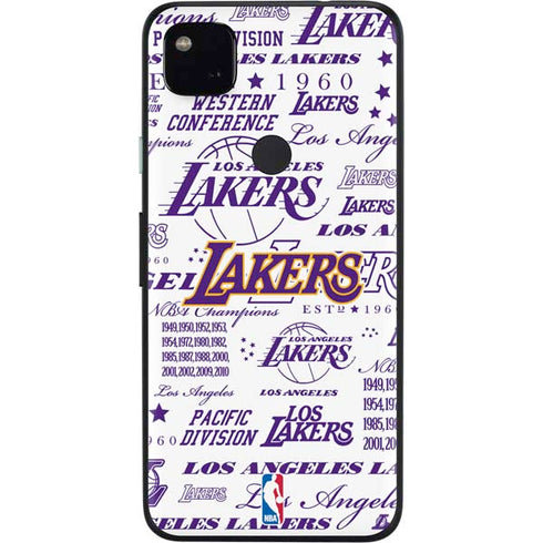 NBA LA Lakers Historic Blast Google Pixel 4a Skin